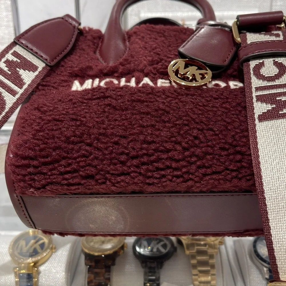 Michael Kors Mirella Extra-Small Sherpa XS SHOPPER XBODY SHEARLING Crossbody